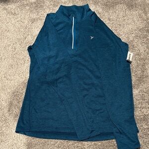 Old Navy Teal Quarter-Zip Athletic Pullover